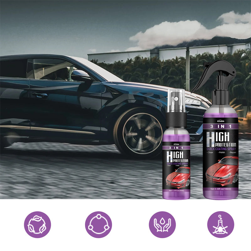 🚗3 in 1 High Protection Quick Car Coating Spray✨